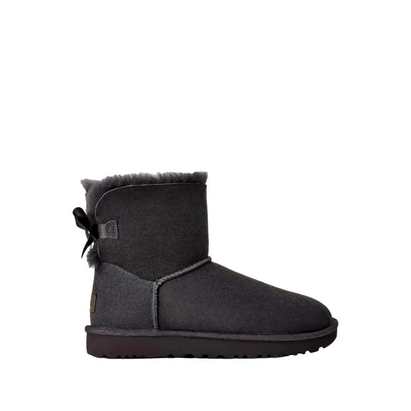 UGG Mini Bailey Bow II Obsidian  1016501-OBS Women's