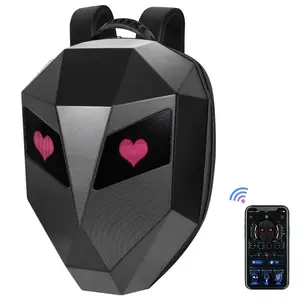 Motorcycle LED Knight Backpack with Full-color screen,Laptop Backpack,DIY programming Backpack,Riding Backpack