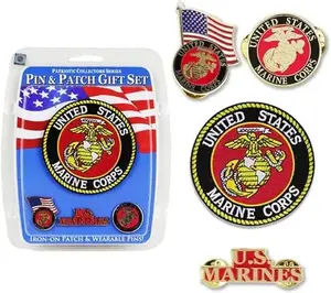 United States Marine Corps (USMC) Pin & Patch Set