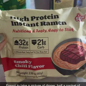 Healspot High Protein Instant Ramen, 6 Pack, 32g Plant-Based Protein, Non-Fried, Low Carb, Variety Pack or Single Flavors,back to school