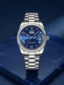 Men's Business Watch, Gear Ring Case, Mature and Stable Workwear Quartz Wristwatch, Fashion New Trend Steel Band, Perfect Gift for Valentine's Day, Analog Watch