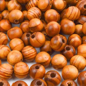 BronaGrand 200pcs 10mm Wood Round Bead Natural Wood Spacer Beads Wooden Beads for Jewelry Making DIY