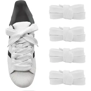 2 Pairs 3/4''Fat Shoe Laces, 36''-63''Length Flat Thick Wide Jumbo Shoelaces Replacement Laces for Adidas Shoes
