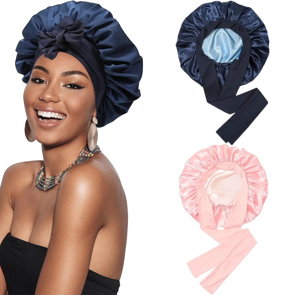 2PC(1PC Powder+champagne & 1PC Navy+Light Blue)