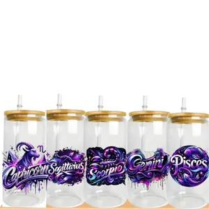 Zodiac Tumbler Glass Zodiac Tumbler Glass