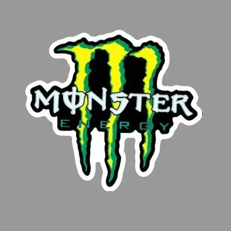 Racing Monster Sticker - Motocross Dirt Bike Decal for Helmets and Cars