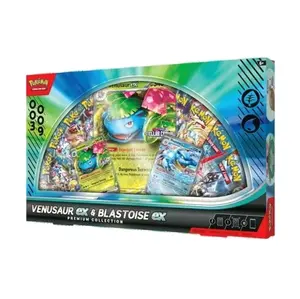 Venusaur ex and Blastoise ex Premium Collection Box