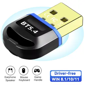 Bluetooth Adapter for Desktop PC，5.4 Bluetooth Receiver, for PC, Computer, Desktop & Laptop, Compatible with Windows 11/10/8.1/8，Plug and Play，Ultra-Low Latency