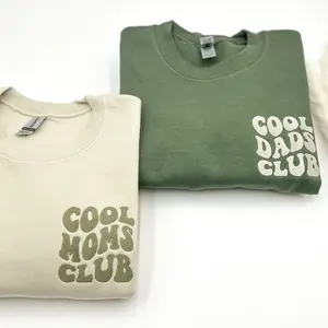 Embroidered Cool Moms-Dads Club Sweatshirt, Mama Sweatshirt, Mother's Day Gift - Present, Mom - Dad Sweatshirt, Special Parent Sweatshirt, Baby Announcement