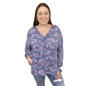 Dine In Women's Flowy Long Sleeve Top