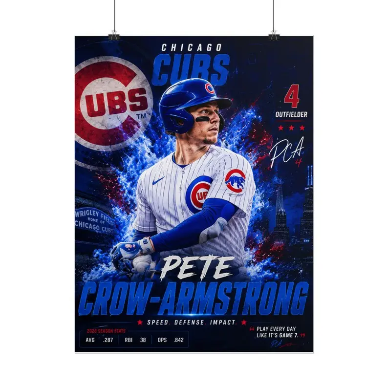 Pete Crow-Armstrong Baseball Player Poster | Rolled Poster - No Frame