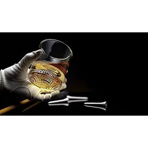 The Wine Savant Golf Ball Whiskey Glasses Set of 2-8oz Golf Gifts - Unique Whiskey Golf Glasses Set - Golf Gifts For Men & Women - Gifts for Golfers Golf Accessories Golf Ball Glasses (2 pack)
