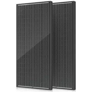 18BB 200W Solar Panel, 2 count N-Type 12V/24V 100 Watt Solar Panels, 25% High Efficiency Monocrystalline Solar Module, for RV, Boat, Marine, Trailer, Farm, Rooftop and Home Off-Grid System