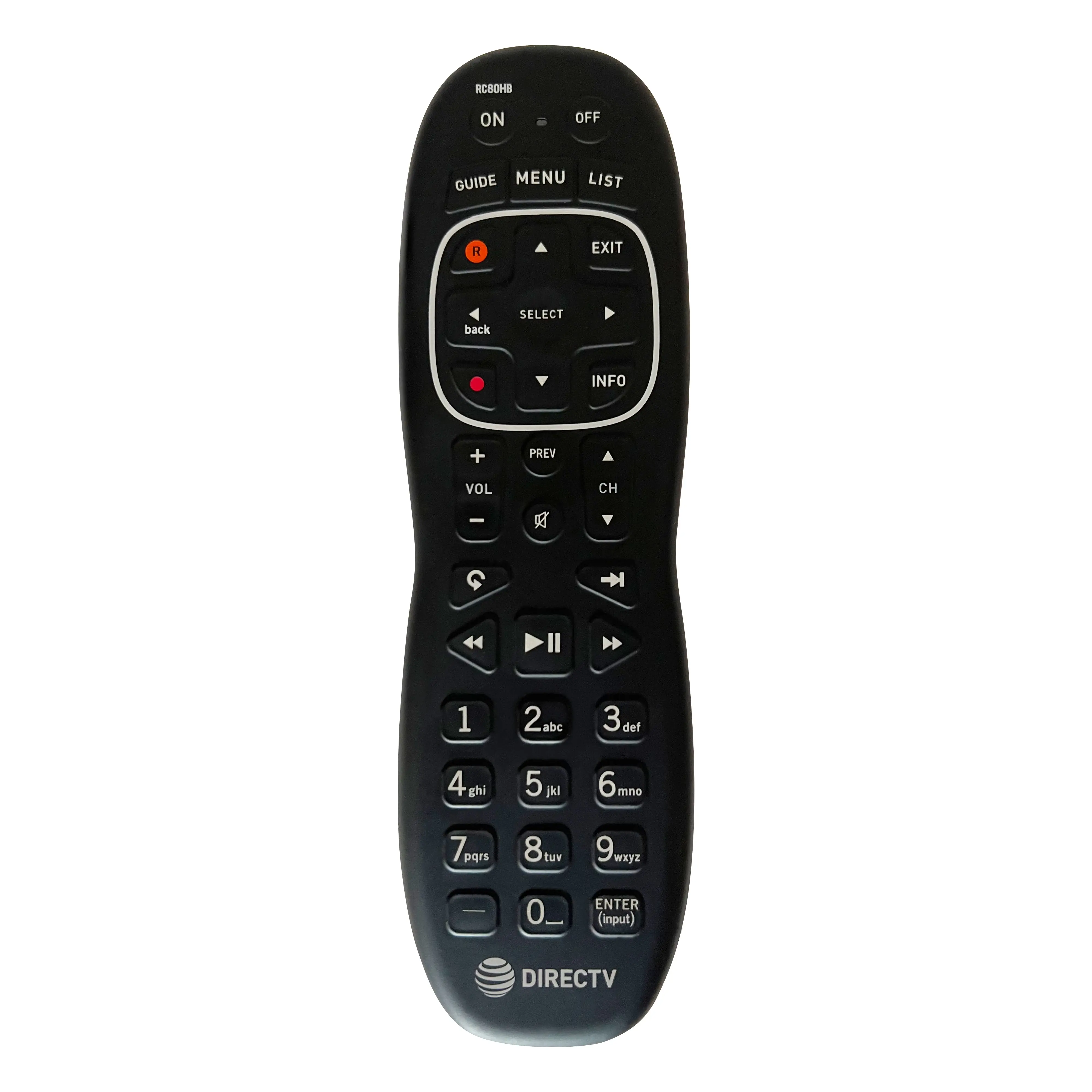 DIRECTV RC80HB HOTEL Remote Control OEM Replacement DRE with Anti Microbial Coating - Batteries Included