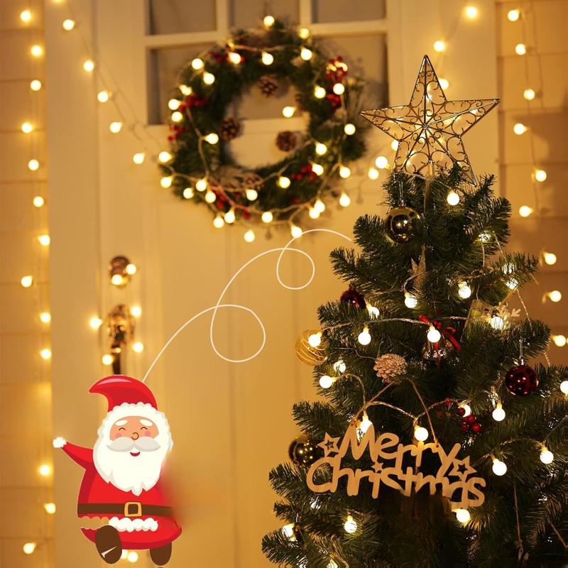 Globe String Lights, 33 Feet 100 Led Fairy Lights Plug in, 8 Modes with Remote Mini Globe Lights for Indoor Outdoor Bedroom Party Wedding Garden Christmas Tree Decor, Warm White