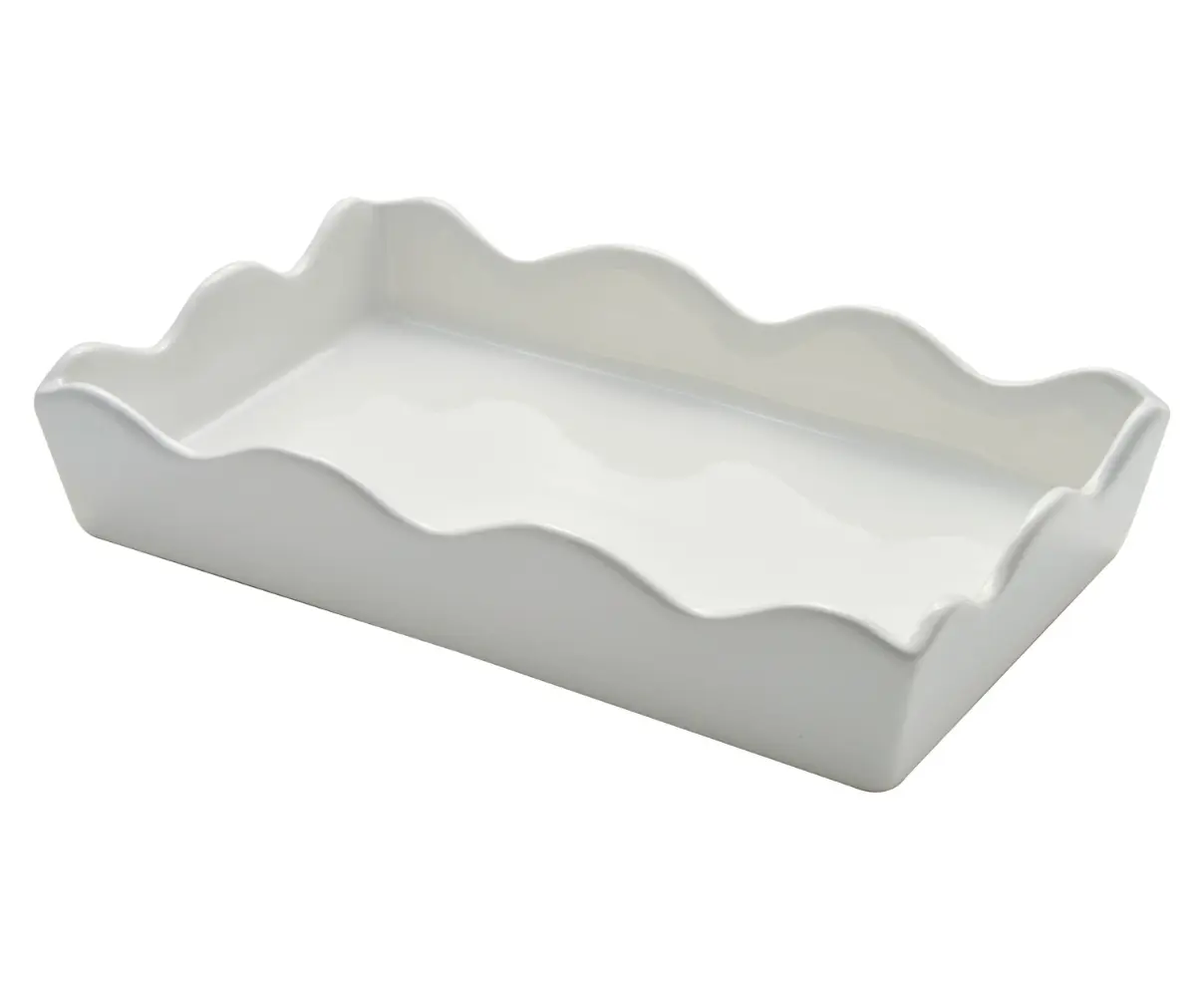 Ceramic Guest Towel Napkin Tray