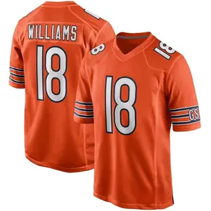 Unisex Football inspired by Chicago Williams 18 Alternate Player Game Jersey - Orange