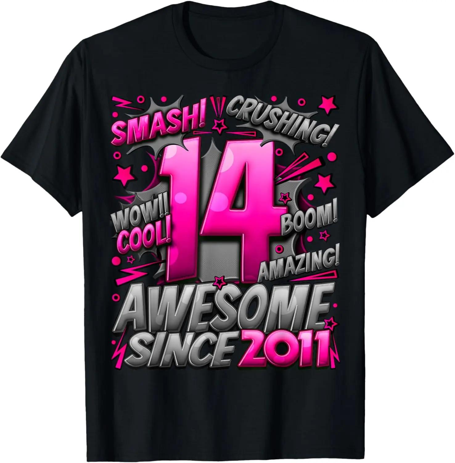 100% Cotton 14 Year Old Gifts Girls 14th Birthday Girl 14 Year Old Girl T-Shirt
