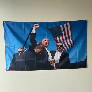 Trump Legendary Rally Flag 3x5 Feet - Patriotic Design