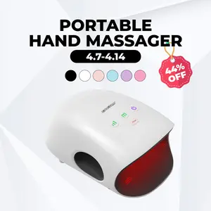[Hot Selling] CINCOM Portable Hand Massager, Cordless, Advanced Airwave Technology, Customized Mode & Heating Function, Long-Lasting Battery Life, Auto-Off Feature, Perfect for Daily Relaxation, Comfort, White, Ideal Gift for Christmas & Birthday