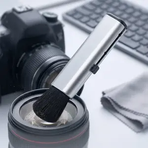 Extendable Cleaning Brush for Car AC Vents Keyboard Computer Soft Wool Brush Head Dust Removal Tool for Home Office Electronics Portable Cleaning Kit