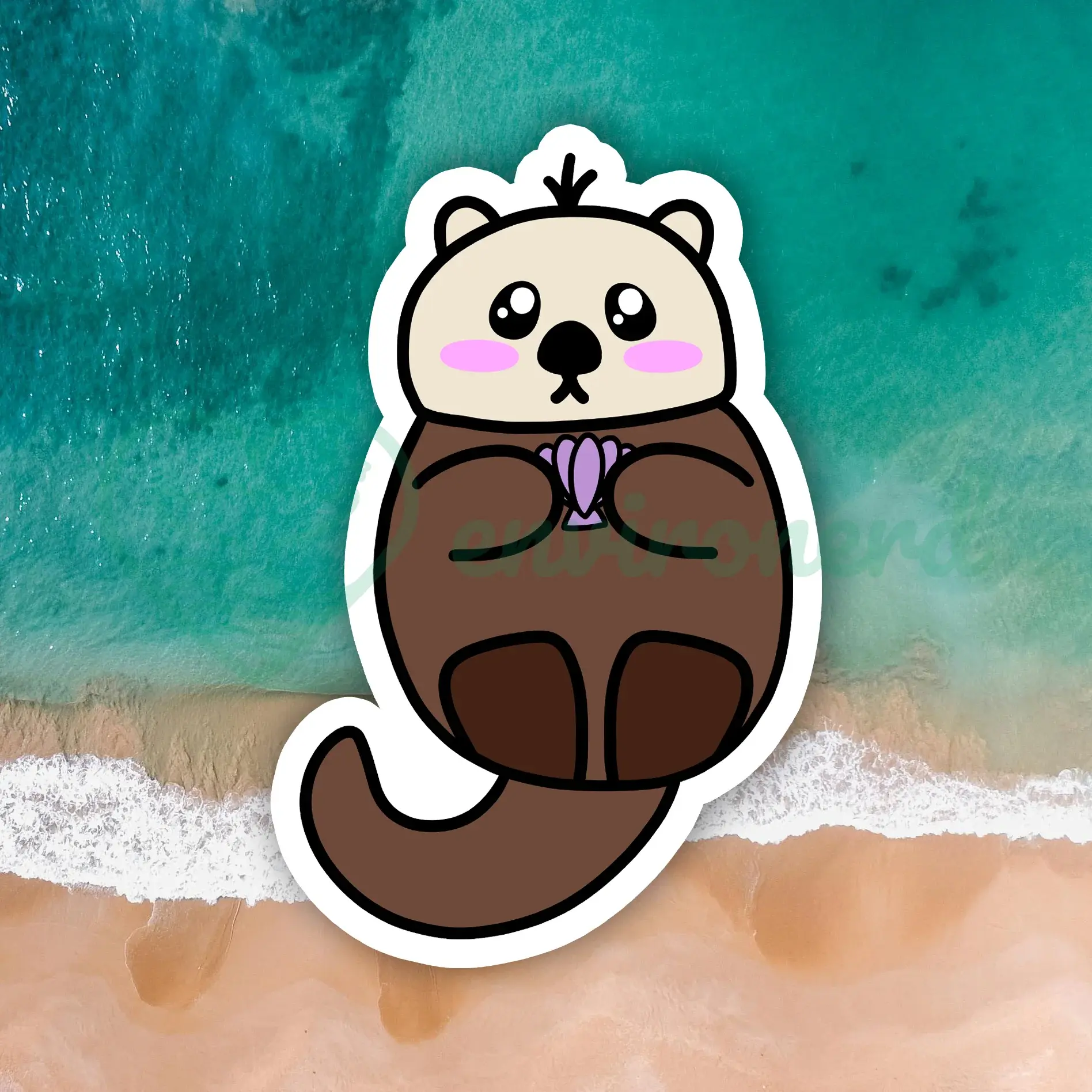 Giant otter sticker