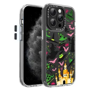 for iPhone 15 Pro Max Case, [Crashproof 11FT Military-Grade Drop Protection] [Anti-Yellowing & Anti-Peel] Clear Shockproof TPU Bumper Slim Phone Cover for iPhone 15 Pro Max-Magic Castal