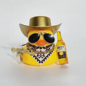 Cowboy Duck Design Car Decor for Sedans & Motorcycles Essential Ornament Fashion Interior Accent Dashboard Decoration for Men Unique Car Accessories with Stylish Duck Design