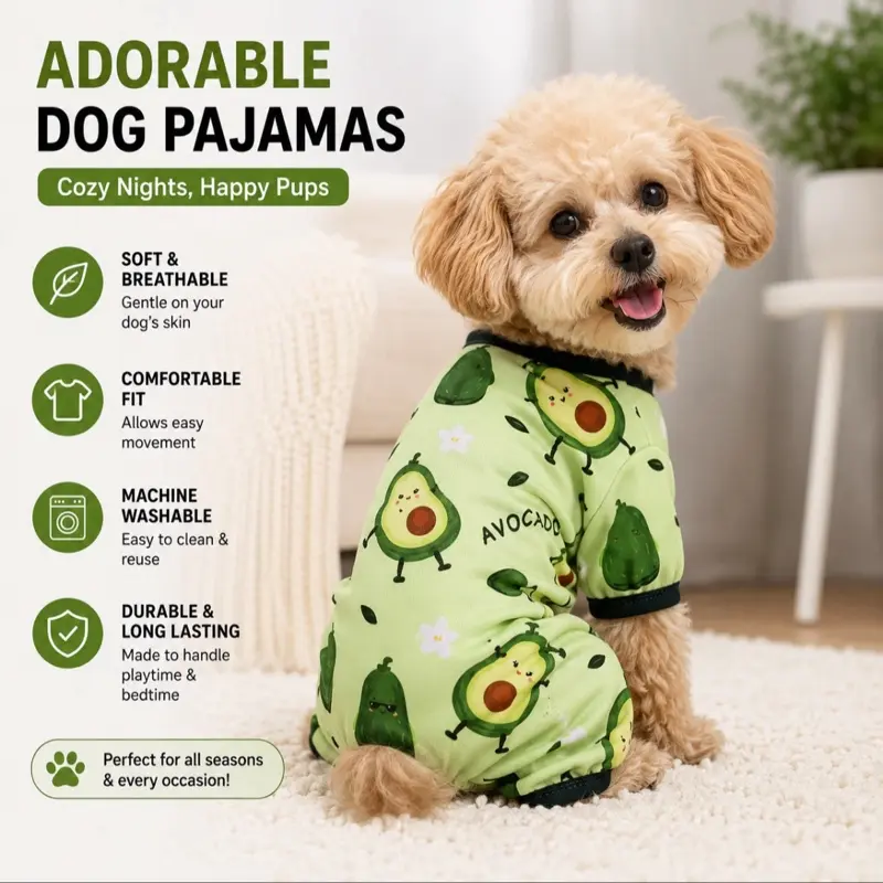 4-Legged Pet Pajama Jumpsuit, All-Season Dog Apparel, 1 piece suit