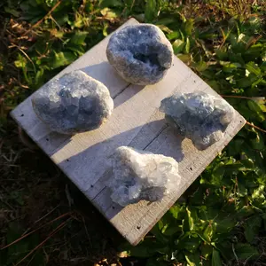 Celestite Cluster Options for Spiritual Healing and Decoration - Jewelry Accessories & Derivatives