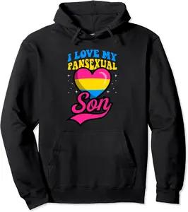 I Love My Pansexual Son Pansexual Pride Flag Gift Pullover Hoodie - Latellestcha Shop 44B08CC9FKVB