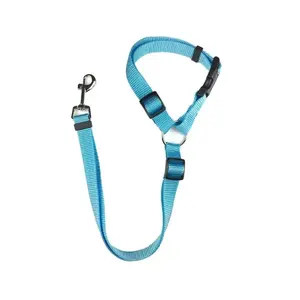 PetSafe Adjustable Nylon Seat Belt & Leash for Dogs - Quick Release, Durable Construction, Prevents Falls, 35-47.5cm Collar, 42.5-75cm Belt