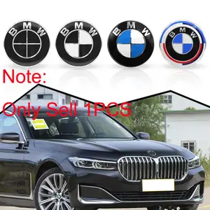 1Pcs 82MM 74MM ABS Car Front Hood Emblem Logo Rear Trunk Badge For BMW E46 E90 E60 E36 E38 E39 F30 F10 F20 F01 F02 F11 E87 X1 X3 X5 X6 G20 G05 M M3 M4 Auto Accessories Universal Car Sticker