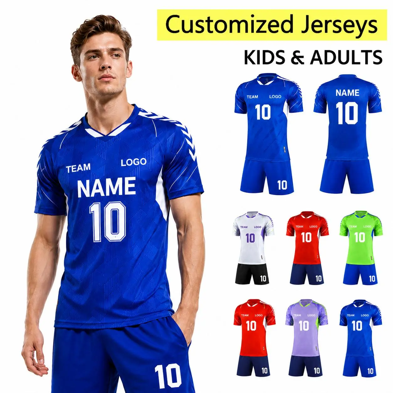 2026 Custom Soccer Jerseys [DIY Name&NO.] Personalised Football Shirt Set Men Women Football Jersey