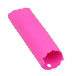 Silicone Tube Garlic Peeling Roller - Pink Portable & Stylish Kitchen Utensil for Easy Peeling & No Odor - Compact Design - Durable Premium Material - Convenient Hanging Hole - Dishwasher Safe