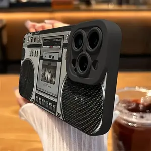 Black Eye Radio for Apple Phone Case 11 12 13 14 15 16 PRO MAX PLUS