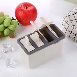 Creative Home Ice Cream Mold Set, DIY Frozen Yogurt Tray, Homemade Ice Pop Maker, Ice Cube Storage Box, Kitchen Utensils Essentials