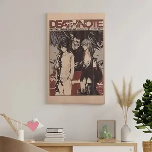 Death Note Poster, Manga Art Anime Wall Print, Death Note Movie Poster, Gift For Anime Lover idea, Anime Art