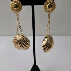 #363. 18K Gold Plated Bold Drop Earring  Unique  High quality  Water Resistant  Hypoallergenic  Nickel Free, light weight,  Every day, Party, Gift idea.