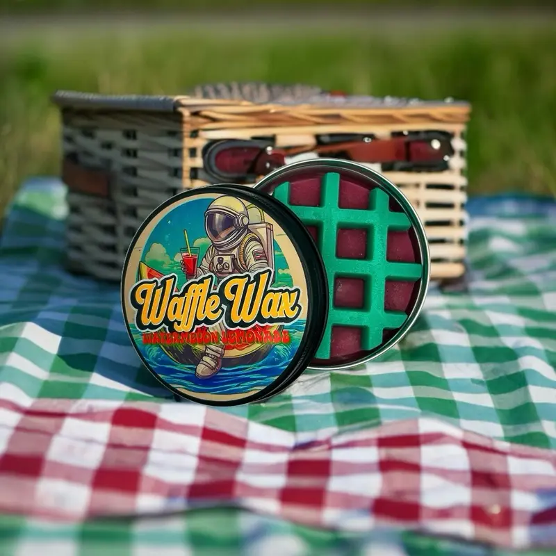 WaffleWax Watermelon Lemonade Scented Hockey Wax - Enhances Puck Control & Protects Hockey Stick with Refreshing Fragrance