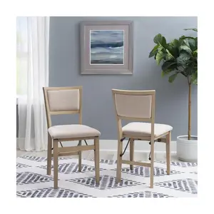 Linon Home Decor Set of 2 Kasey Pad Folding Chairs