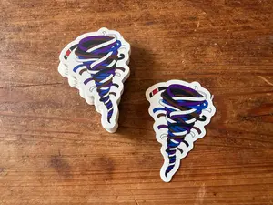 Jiu-Jitsu Belt Tornado Sticker (Adult Rank Colors)