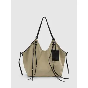 URBAN REVIVO 2026 SummerOversize String Detail Shoulder Bags