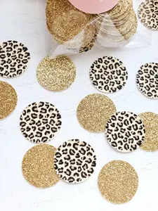 Animal Print Confetti | Leopard/Cheetah Print Confetti | 100 Pieces | Birthday Party Decor | Wild One Party | Jungle Confetti | Bachelorette