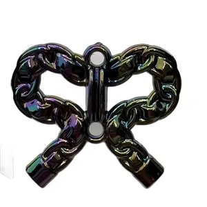 Ribbon bow  2 hole bead 38mm 35pcs for car hanger