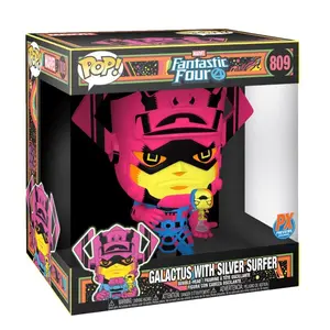 Funko Galactus with Silver Surfer 10” Jumbo Black Light Vinyl Figure
