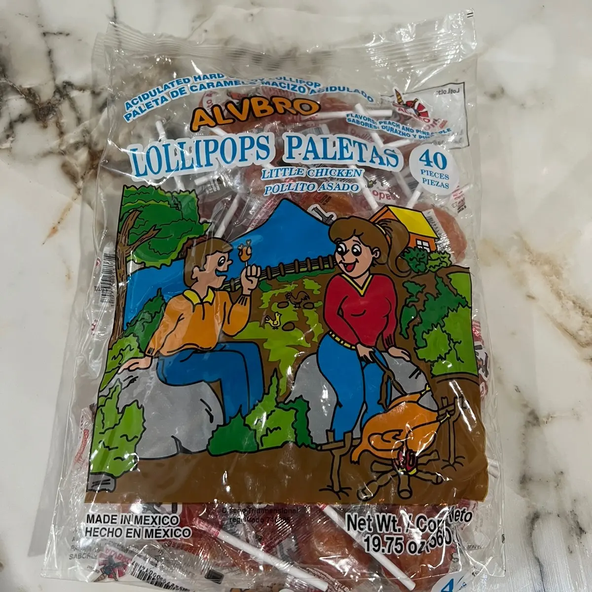 Alvbro Pollito Asado lollipops Alvbro Pollito Asado lollipops