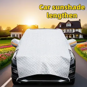 Summer Car Sunshade for Front Windshield - Universal Folding Sunshade for SUVs and Sedans - Large Size - Sun Protection, Heat Insulation, UV Protection