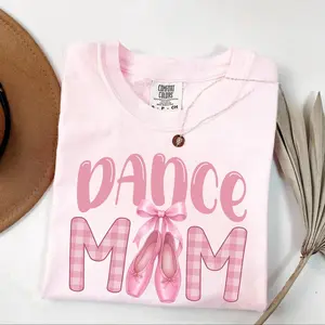 Comfort Colors Dance Mom Shirt, Coquette Bow T-Shirt, Dance Recital, Ballet Mom Shirt, Dance Comp Gifts