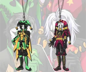 The Freak Circus Pierrot Acrylic Keychain – Cute Clown Anime Character Pendant, Bag Accessory Gift